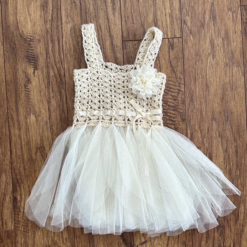 Crochet Top Tulle Dress Elly&Emmy